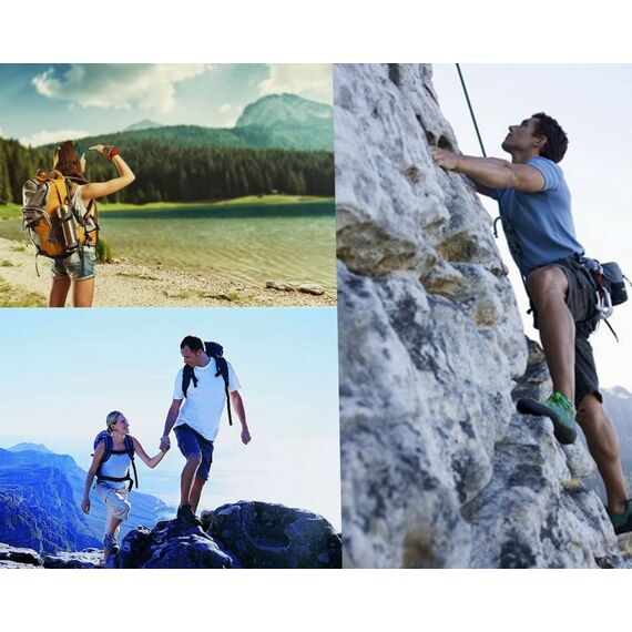 sprookber Karabiner schlüsselanhänger, karabinerhaken Edelstahl karabiner für Camping, Angeln, 6 Stück