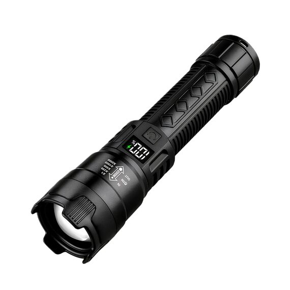 TaimeiMao LED Taschenlampe Aufladbar, 2000L Extrem Helle Zoombares Taschenlampen mit 3 Lichtmodi & Langer Betriebsdauer, Taschenlampe Wasserdicht für Haushalt Auto Outdoorarbeit Reisen Camping