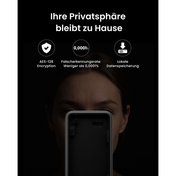 SwitchBot WLAN Smart Lock Ultra mit Keypad Vision, 3D-Gesichts-/Fingerabdruckerkennung, Elektronisches Türschloss mit Aufladbarem Akku, Öffnen per Gesicht, Fingerprint, Code, Alexa, unterstützt Matter