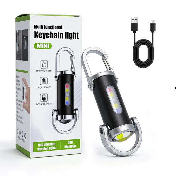 TaimeiMao Portable Keychain Flashlight,1200LM Superhelle Mini-Schlüsselanhänger, Superhelle Mini Led Taschenlampe, Taschenlampe Wasserdicht für Haushalt Reisen Camping