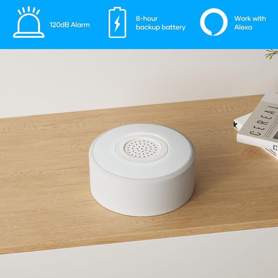 AGSHOME Alarmanlage 8-teiliges, Smart Home Alarmanlage Haus mit APP, WLAN Alarmanlage Set mit Sirene, 5 Fenster Tür Sensoren Und 2 Fernbedienungen, Alarmanlage für Haus, Wohnung, Wohnmobil