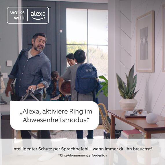 Ring Alarm - S + Innenkamera (Indoor Camera, 2. Gen.) im Paket | Alarmanlage für Haus & Wohnung mit WLAN & Kamera | Alarm-Benachrichtigungen auf dein Smartphone, haustierfreundlich | Alexa-kompatibel