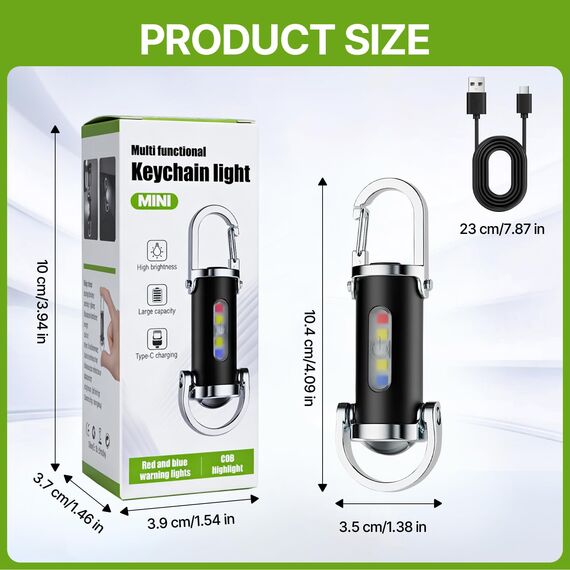TaimeiMao Portable Keychain Flashlight,1200LM Superhelle Mini-Schlüsselanhänger, Superhelle Mini Led Taschenlampe, Taschenlampe Wasserdicht für Haushalt Reisen Camping