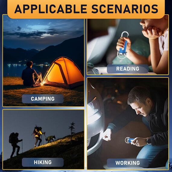 2 Stück 1200LM Superhelle Mini-Schlüsselanhänger, Superhelle Mini Led Taschenlampe, Taschenlampe LED Aufladbar, taschenlampe Wasserdicht für Haushalt Auto Outdoorarbeit Reisen Camping (Blau)