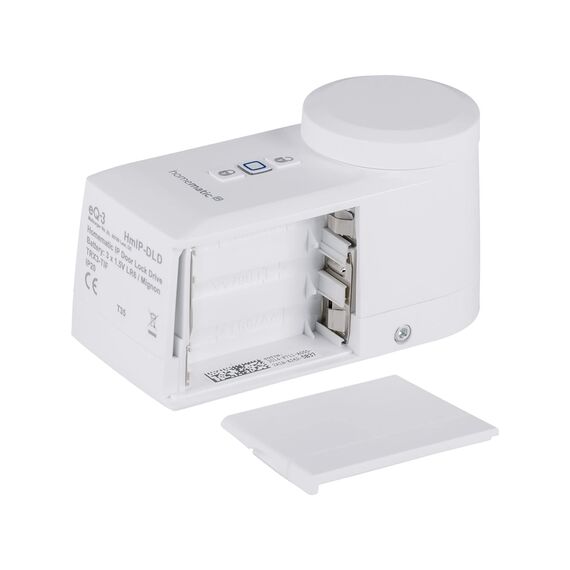 Homematic IP Smart Home Türschlossantrieb + Keypad, elektronisches Türschloss, Smart Lock nachrüstbar ohne Umbau, steuerbar per Codeschloss und Zahlencode aber auch per App, Alexa & Google Assistant