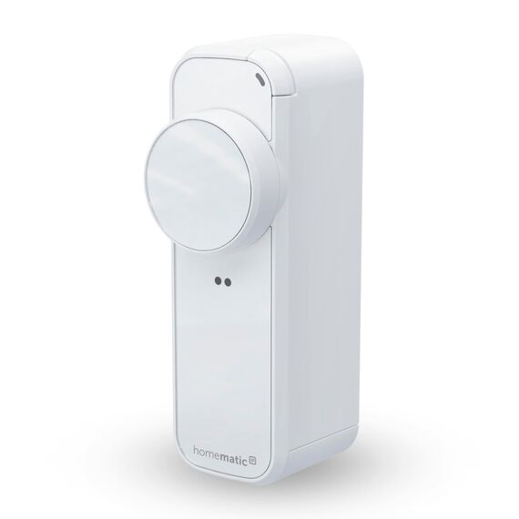 Homematic IP Türschlossantrieb – pro, weiß, Smart Home, permanente Türüberwachung, Smart Lock, elektronsiches Türschloss, einfach nachrüsten, Tür steuern per App, Alexa & Google Home, 161671A0