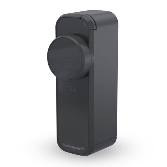 Homematic IP Türschlossantrieb – pro, anthrazit, Smart Home, permanente Türüberwachung, Smart Lock, elektronsiches Türschloss, einfach nachrüsten, Tür steuern per App, Alexa & Google Home, 162500A0