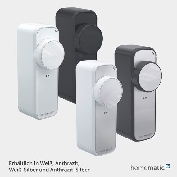 Homematic IP Türschlossantrieb – pro, weiß, Smart Home, permanente Türüberwachung, Smart Lock, elektronsiches Türschloss, einfach nachrüsten, Tür steuern per App, Alexa & Google Home, 161671A0