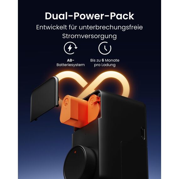 SwitchBot WLAN Smart Lock Pro mit Touchscreen-Tastatur, Matter Over WiFi, Elektronisches Türschloss Mit Aufladbarem Akku, Türöffner per App, Fingerprint, Code, Alexa, Google, unterstützt Apple Home