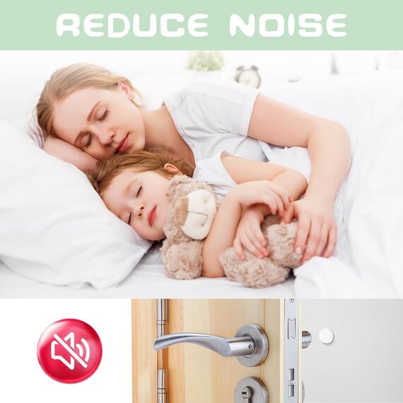 Vicloon Türstopper, 12 Stück Dezente Türpuffer Transparent, 20 * 5mm Silicone Türstopper Wand, Selbstklebend Transparent​ Runde für Türklinkenpuffer, Schützende Tür Stoßstange Wand Schalldämpfer