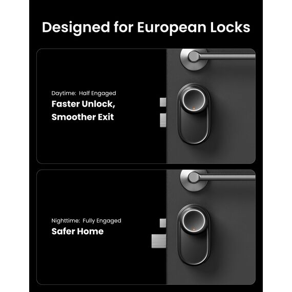 SwitchBot WLAN Smart Lock Ultra mit Keypad Vision, 3D-Gesichts-/Fingerabdruckerkennung, Elektronisches Türschloss mit Aufladbarem Akku, Öffnen per Gesicht, Fingerprint, Code, Alexa, unterstützt Matter