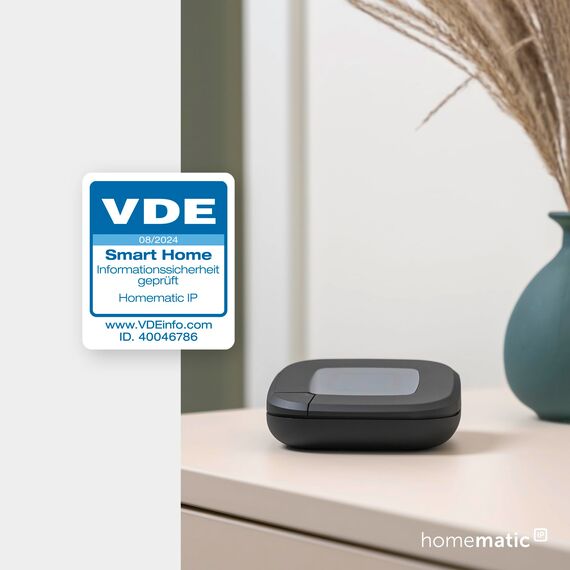 Homematic IP Access Point 2 + Türschlossantrieb anthrazit + Keypad, Smart Home, elektronisches Türschloss, Smart Lock nachrüstbar ohne Umbau, steuerbar per Codeschloss, App, Alexa & Google Home