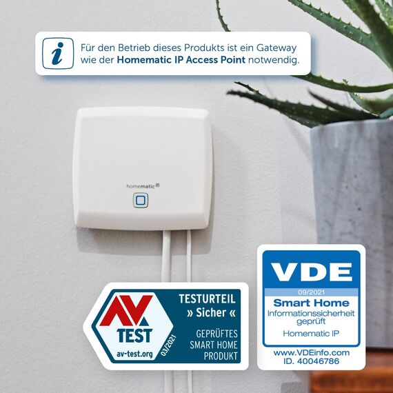 Homematic IP Smart Home Türschlossantrieb + Keypad, elektronisches Türschloss, Smart Lock nachrüstbar ohne Umbau, steuerbar per Codeschloss und Zahlencode aber auch per App, Alexa & Google Assistant