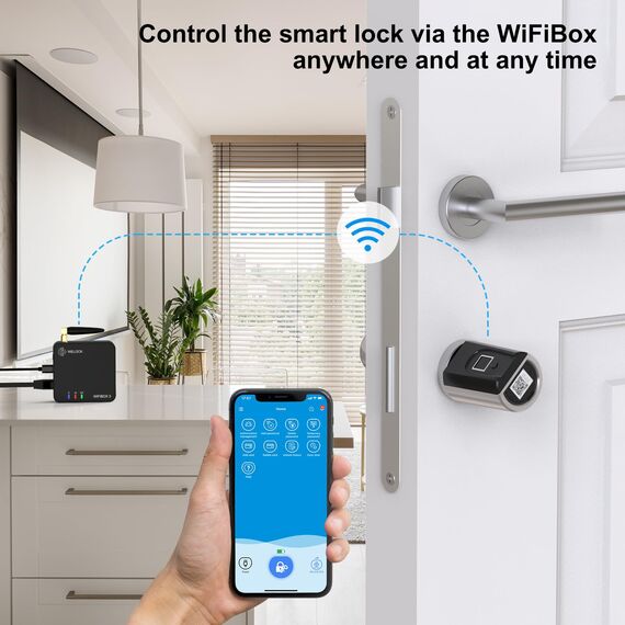WELOCK WIFIBOX 3 Smart Bluetooth Gateway WiFi für welock Elektronisches Türschloss,für Fernentriegelung und Alexa-Verbindung