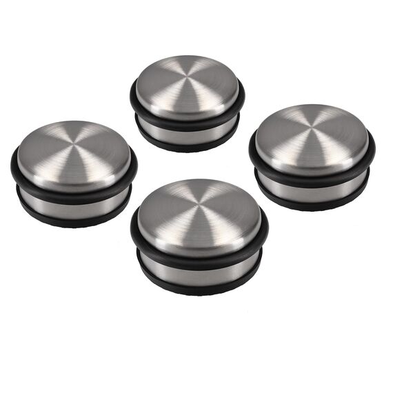 4 x Türstopper 1,2 kg Boden schwer VonBueren | ca. 10,5 x 5 cm | Tür Stopper aus Edelstahl/Metall | door stopper