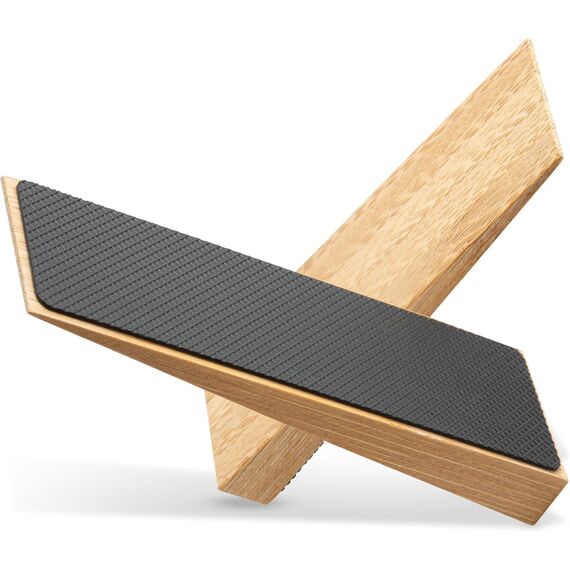 Türstopper rutschfest aus Bambus - 2er Set Türkeil aus Holz - Fester Türstopper boden mit Gummi - Türkeile für alle Böden - Holzkeile für alle Arten von Türen - Door stopper
