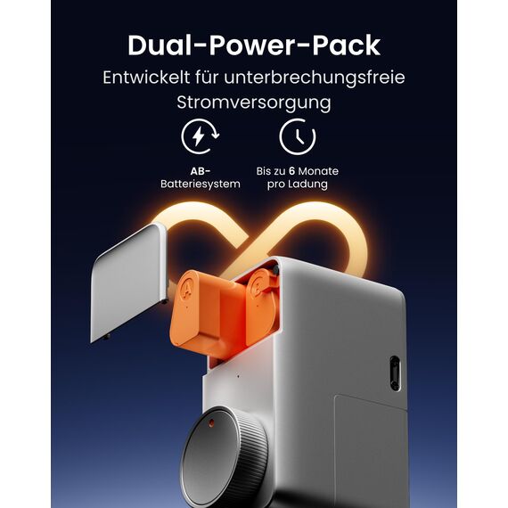 SwitchBot WLAN Smart Lock Pro Mit Aufladbarem Akku, Matter Over WiFi, Elektronisches Türschloss, schnell an deinem vorhandenen Türriegel installiert, unterstützt Apple Home, Alexa, Google Home, IFTTT