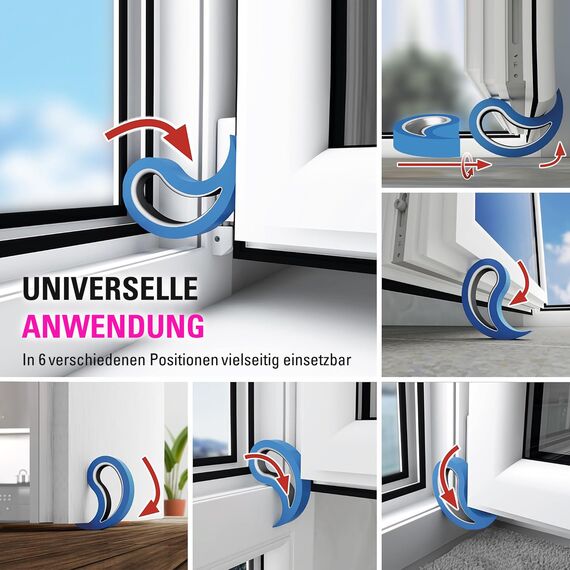 Stoppy, Stoppi, Fensterstopper, Türstopper, Türkeil, Türhaken, Fensterklammer, 2er Set (erhältlich in 14 Farben) (Mint)