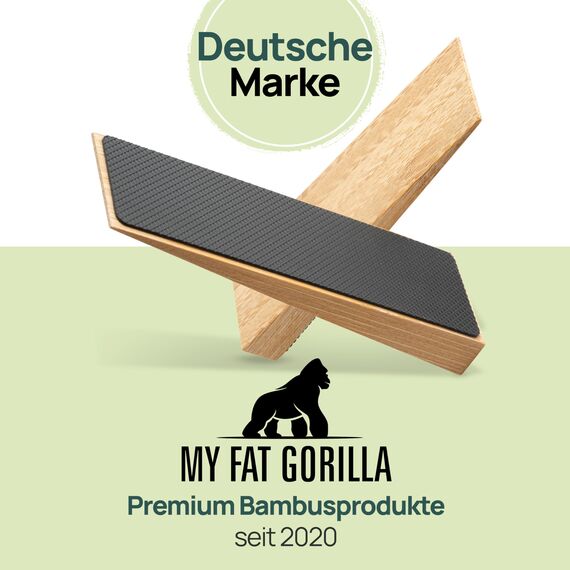 Türstopper rutschfest aus Bambus - 2er Set Türkeil aus Holz - Fester Türstopper boden mit Gummi - Türkeile für alle Böden - Holzkeile für alle Arten von Türen - Door stopper