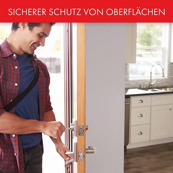 LouMaxx Türklinkenpuffer 6 Stück transparente Türstopper Klinke universell passend für dünne und dicke Türgriffe als Türschutz und Wandschutz, Türpuffer schützt Wände und Möbel vor Macken