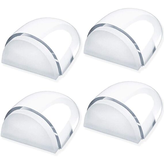 Hantoc 4er Set Türstopper Boden zum Kleben, Transparente Selbstklebende Bodentürstopper für alle Hartböden geeignet Türpuffer Boden Wandpuffer Zum Schutz Von Wand und Möbel