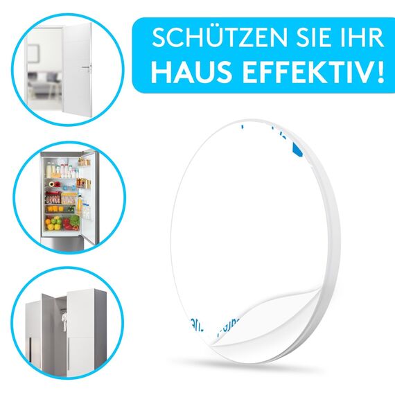 SilverRack® Türstopper Wand selbstklebend Weiß [12 Stück] - Wandpuffer als perfekter Schutz für Wand und Tür - Türpuffer Wandschutz als Türstopper für Türklinken gegen Türanschlag