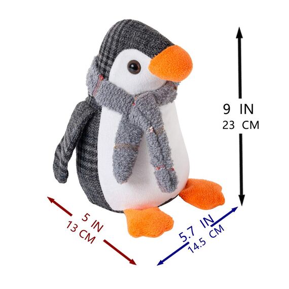 Forecronic Niedliche Türstopper - Dekorative Pinguin Beschwert Innenraum Türstopper für Haus und Büro - Stoff Gefüllte Tier Boden Dekorativ
