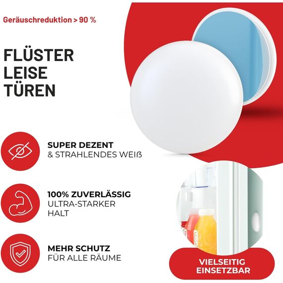 Raumhero 12x Türstopper Wand selbstklebend - (Made in Germany) - Türpuffer Wand - Idealer Wandschutz - Door Stopper, Wandpuffer, Türgriff Stopper