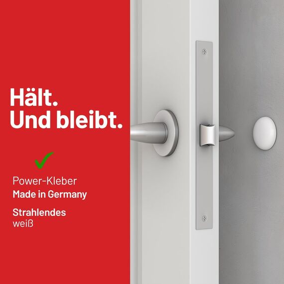 Raumhero 12x Türstopper Wand selbstklebend - (Made in Germany) - Türpuffer Wand - Idealer Wandschutz - Door Stopper, Wandpuffer, Türgriff Stopper