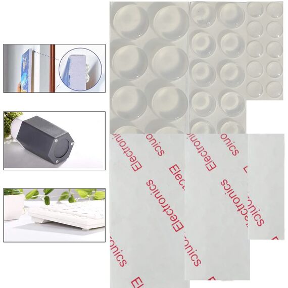 Türstopper Wand Transparent Selbstklebend,Türstopper Wand Selbstklebend,Türklinkenpuffer Boden 30 Stück hochwertige,ürgriff Schutz - Wandschutz Türpuffer & Türgriff Puffer