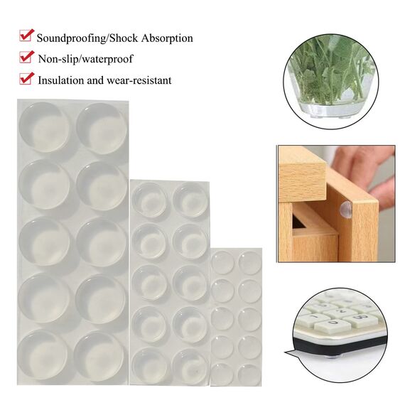 Türstopper Wand Transparent Selbstklebend,Türstopper Wand Selbstklebend,Türklinkenpuffer Boden 30 Stück hochwertige,ürgriff Schutz - Wandschutz Türpuffer & Türgriff Puffer