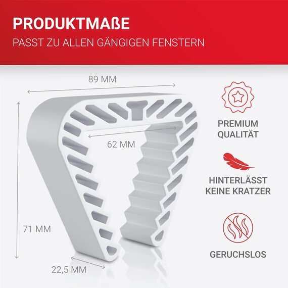 LouMaxx Fensterstopper 4er Set – Fensterklammer – Klemmschutz Fenster – Zuverlässige Sicherheit