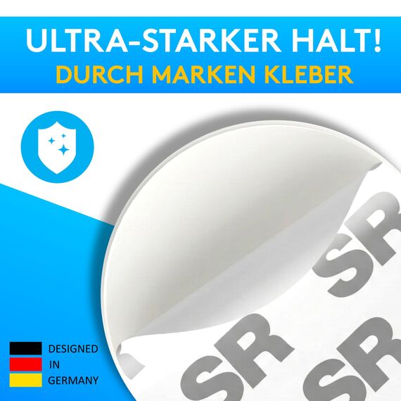 SilverRack® Türstopper Wand selbstklebend Weiß [6 Stück] - Wandpuffer als perfekter Schutz für Wand und Tür - Türpuffer Wandschutz als Türstopper für Türklinken gegen Türanschlag