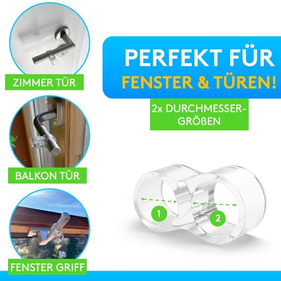 SilverRack® Türstopper Türklinkenpuffer 8-Form Transparent [12 Stück] - Wandpuffer als perfekter Schutz für Wand und Tür - Türpuffer Wandschutz als Türstopper für Türklinken und Fenster