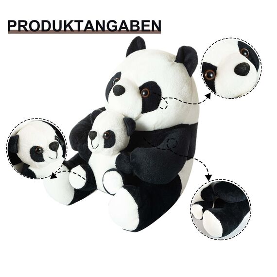 Forecronic Niedliche Türstopper - Dekorative Panda Beschwert für Haus und Büro - Innenraum Stoff Gefüllte Tier Türstopper Boden Dekorativ