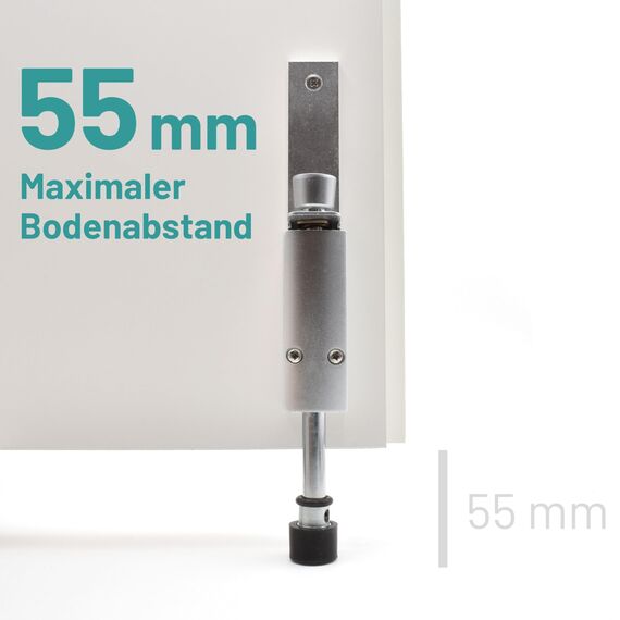 D&D Living® Türfeststeller - Kick&Fix Türhalter für Innen & Außen mit Fußbedienung - robust | rostfrei | rutschfest