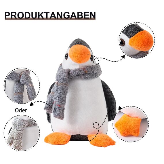Forecronic Niedliche Türstopper - Dekorative Pinguin Beschwert Innenraum Türstopper für Haus und Büro - Stoff Gefüllte Tier Boden Dekorativ