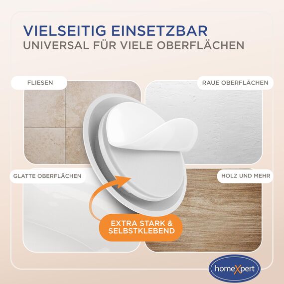 Bummsinchen Türstopper Wand weiß selbstklebend [4 Stück] - Ø 40 mm - kleiner Wandpuffer für Wandschutz - Türpuffer Wand für Türanschlag, Türgriffschutz, Türklinken Stopper