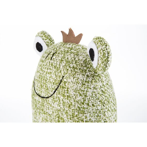 HEITMANN DECO Türstopper Frosch – grün – ca. 18,5 x 9,5 x 17,5 cm – aus Stoff – mit schwerer Füllung – für innen – praktischer Tür- & Fensterstopper für jedes Zuhause