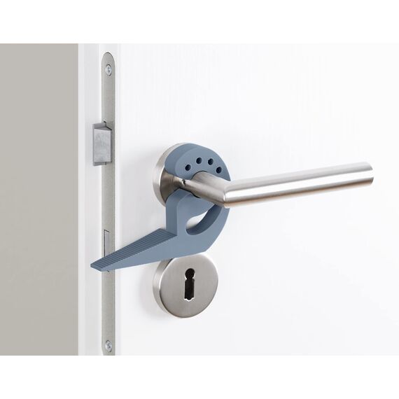 WENKO Türstopper und Fensterstopper Multi-Stop Blau-Grau Puffer und Klemmschutz Blau