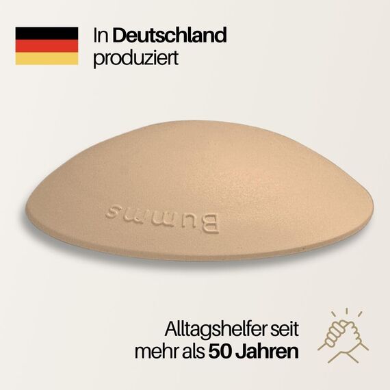 Bumms Türstopper für Boden und Wand Beige selbstklebend ohne bohren [4 Stück] - Ø 60 mm - Wandpuffer für Wandschutz aus Gummi - Türpuffer für Türanschlag, Türgriffschutz bei Wänden