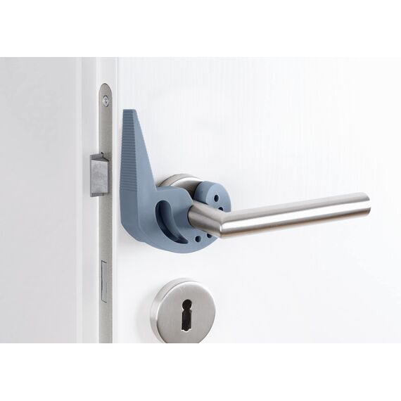 WENKO Türstopper und Fensterstopper Multi-Stop Blau-Grau Puffer und Klemmschutz Blau