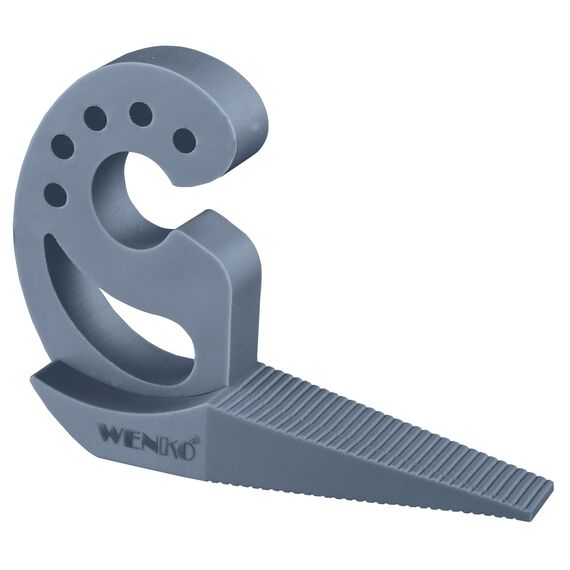WENKO Türstopper und Fensterstopper Multi-Stop Blau-Grau Puffer und Klemmschutz Blau
