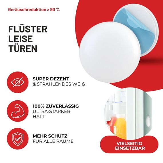 Raumhero 2x Türstopper Wand selbstklebend - (Made in Germany) - Türpuffer Wand - Idealer Wandschutz - Door Stopper, Wandpuffer, Türgriff Stopper
