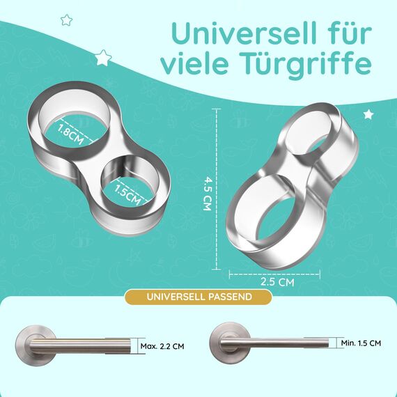 Türstopper Klinke [10 Stück] – Türklinkenpuffer transparent aus Silikon, Türgriff Stopper & Türklinken Stopper – Wandschutz Türklinke & Türgriff Schutz, Türstopper Griff