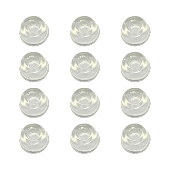 JKDHJK 12 Stück Selbstklebende Gummifüße Silikonpads Transparente Elastische Puffer Dämpfer Stoßdämpfende Knöpfe Stoßfängerpolster Für Alle Arten Von Türstoppern Küchenmöbelschutz Schallabsorption