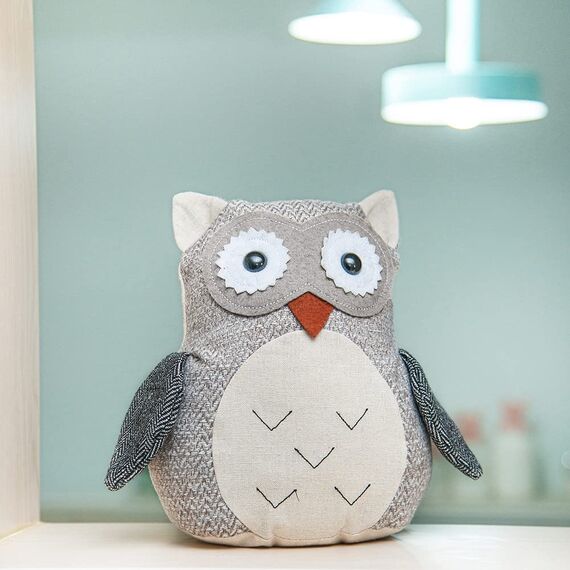Forecronic Niedliche Dekorative Türstopper für Haus und Büro - Eule Beschwert Innenraum Stoff Gefüllte Tier Türstopper Boden Dekorativ