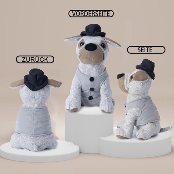 Forecronic Dekorativer Türstopper für Zuhause und Büro, beschwerter Stoff Innentürstopper, Tier-Türstopper, Ritter Hund