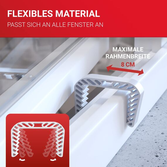 LouMaxx Fensterstopper 6er Set – Fensterklammer – Klemmschutz Fenster – Zuverlässige Sicherheit