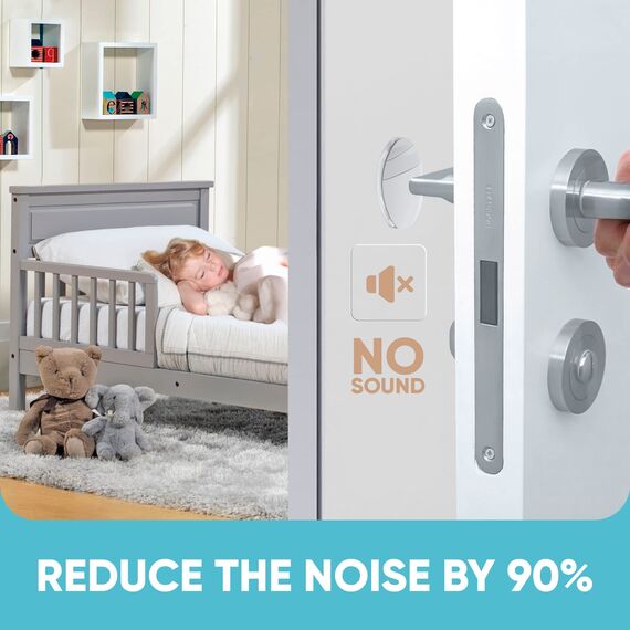 Strongest Home Türklinkenstopper für die Wand, 8cm, 4er Set aus klarem Gummi, runder Wandschutz, Leiser Wandschutz für Türklinke, Sicherheitstür, Stoßfänger, Selbstklebend